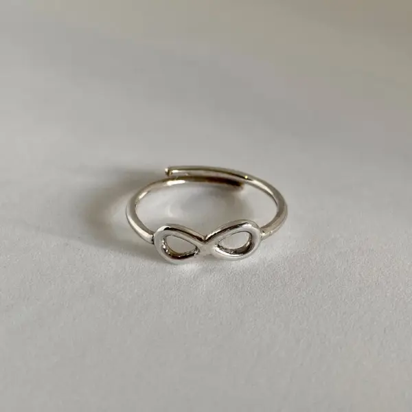 Ring Infinity Free Size Sterling Silver Jewelry