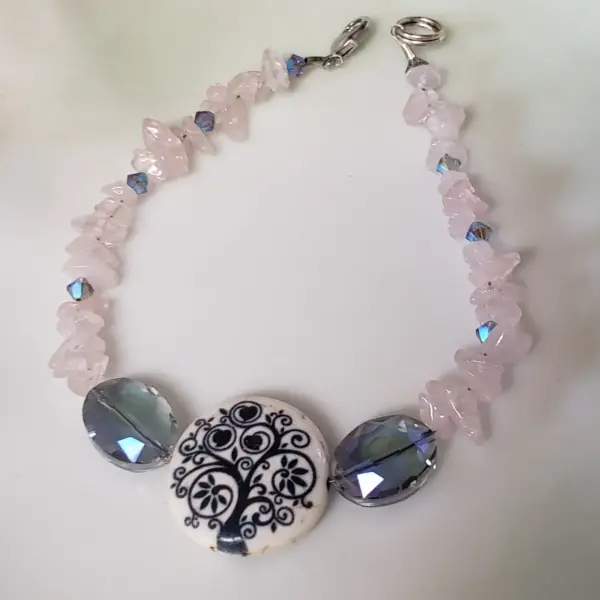 Rose Quartz Tree if Lufe Bracelet