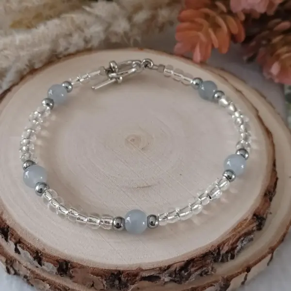 One-of-a-Kind Handmade Glass Bead Bracelet - Ideal Mother's Day Gift