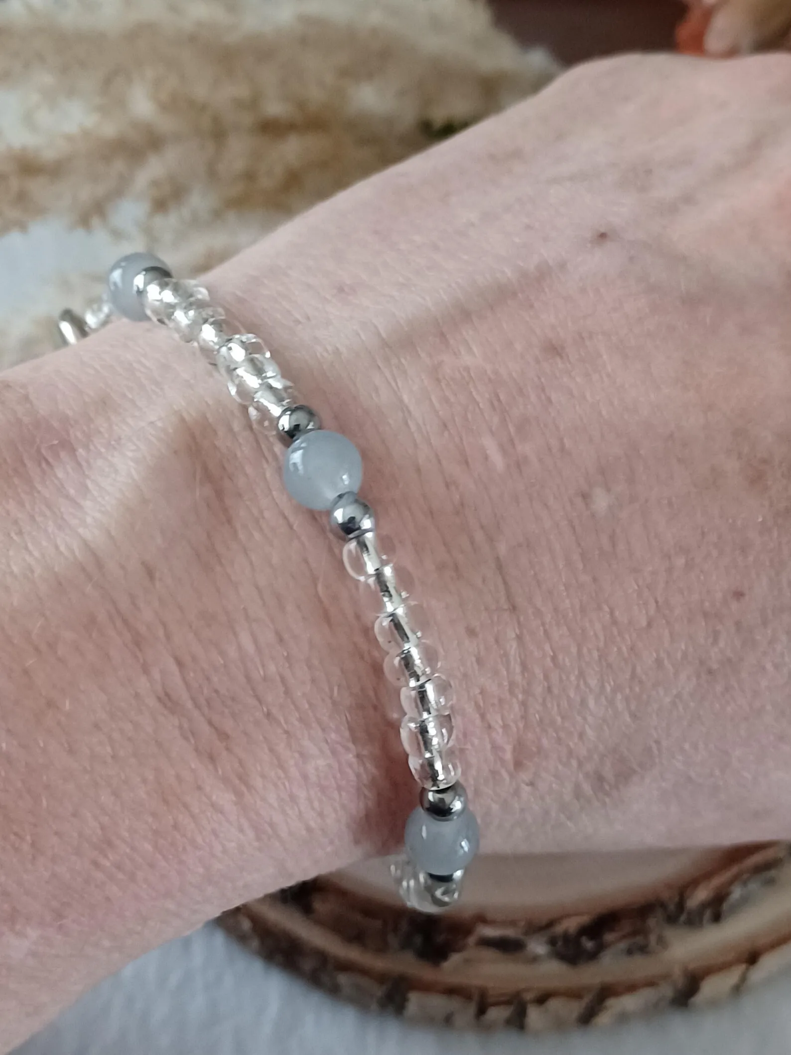 One-of-a-Kind Handmade Glass Bead Bracelet - Ideal Mother's Day Gift - Image 2