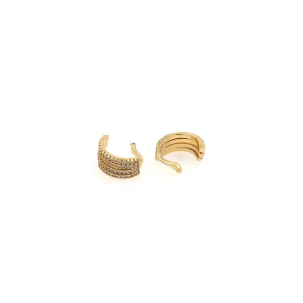1pair 18K Gold Filled Thick Ear Clips