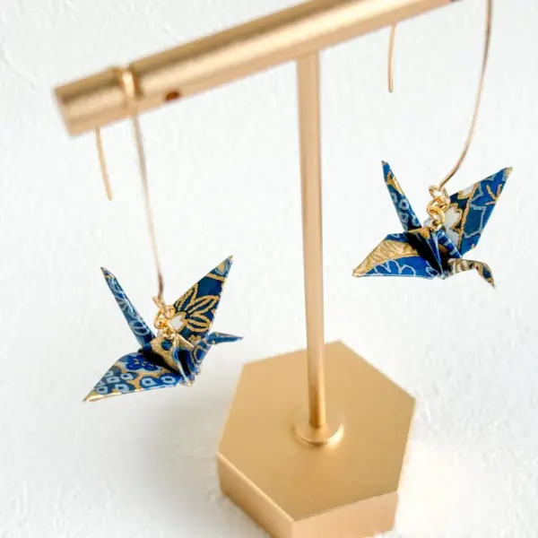 Origami Crane Earrings